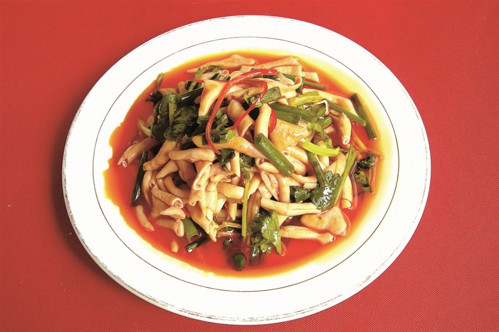 红油鸭肠元凉菜系列美食素材图片