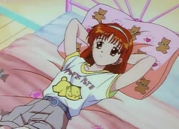 可爱粉系卡通少女图片