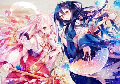 二次元卡通可爱少女图片