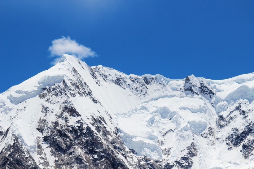 巍峨秀丽的雪山风景壁纸图片