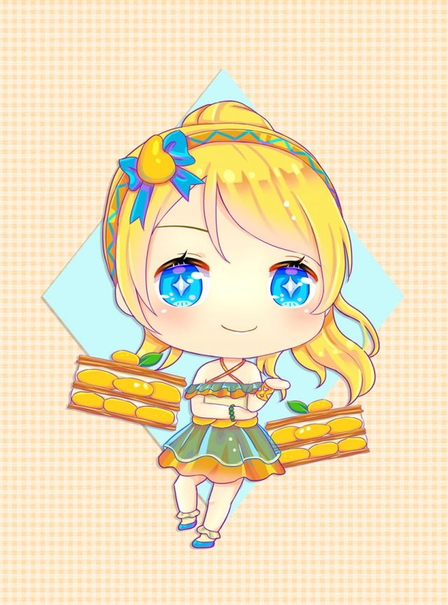 LoveLive甜点主题超萌卡通人物图片
