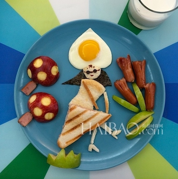 简单食材打造爱心趣味早餐