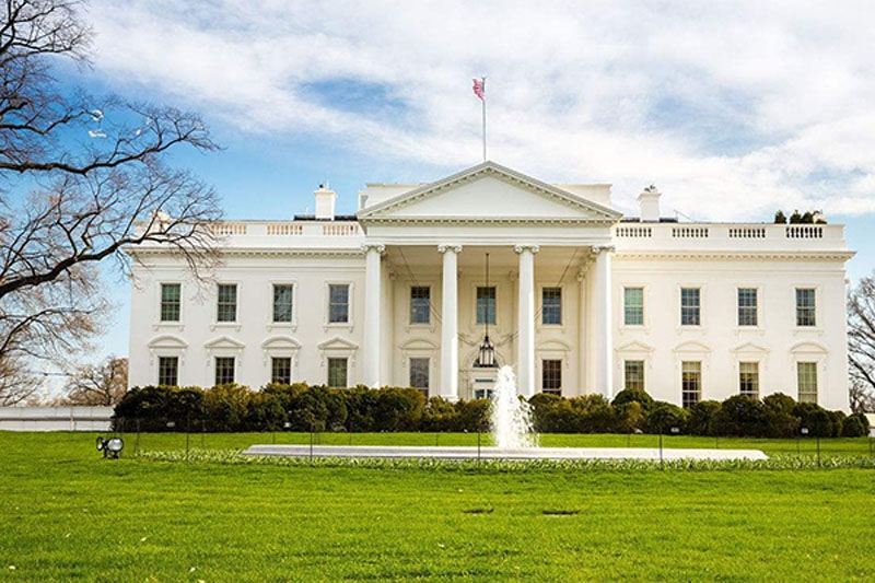 宏伟的美国白宫风景图片