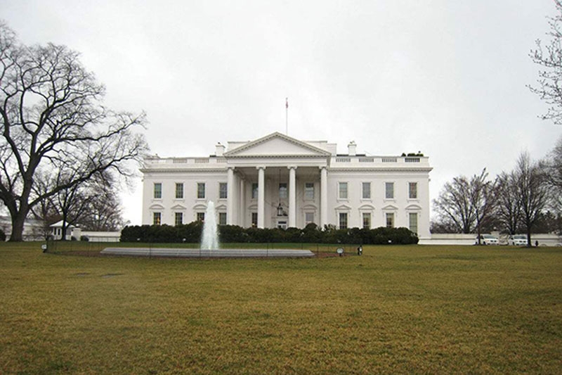 宏伟的美国白宫风景图片