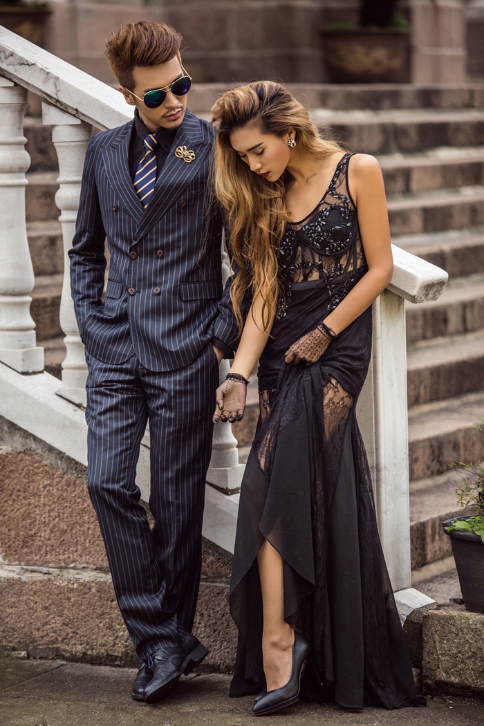随风街拍婚纱照