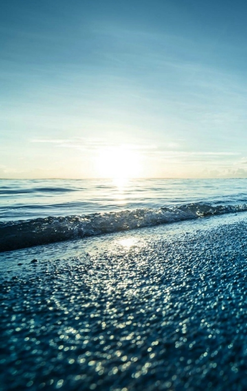 夏天的海边海景唯美意境图片