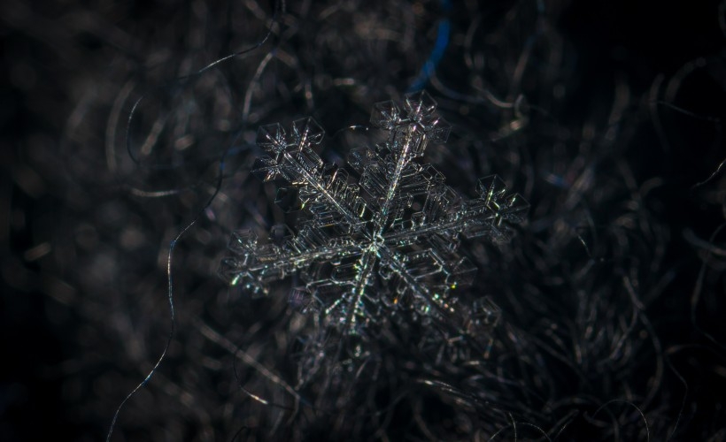 唯美好看的护眼雪花壁纸图片