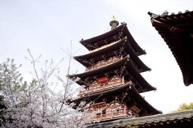 绝美的寒山寺风景图片