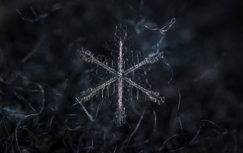 唯美好看的护眼雪花壁纸图片