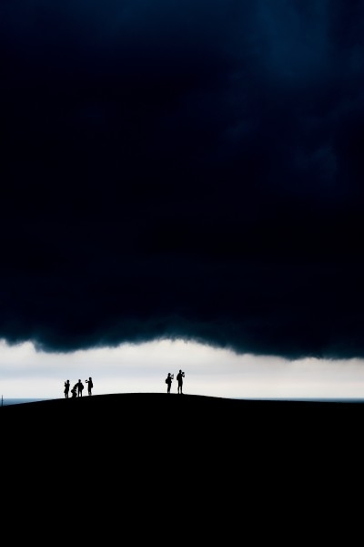 暴风雨来临前的天空风景图片