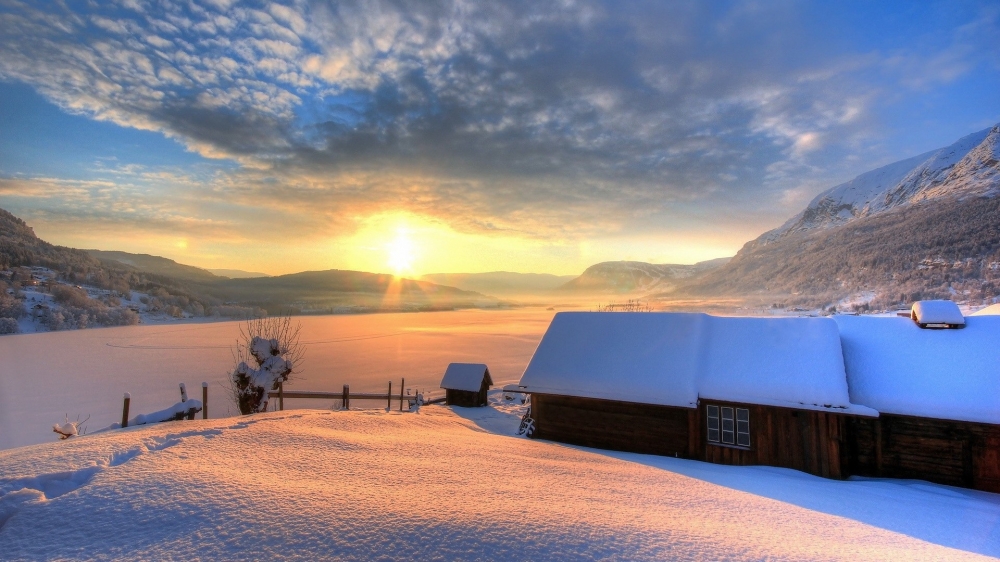 唯美雪景高清风景壁纸图片下载