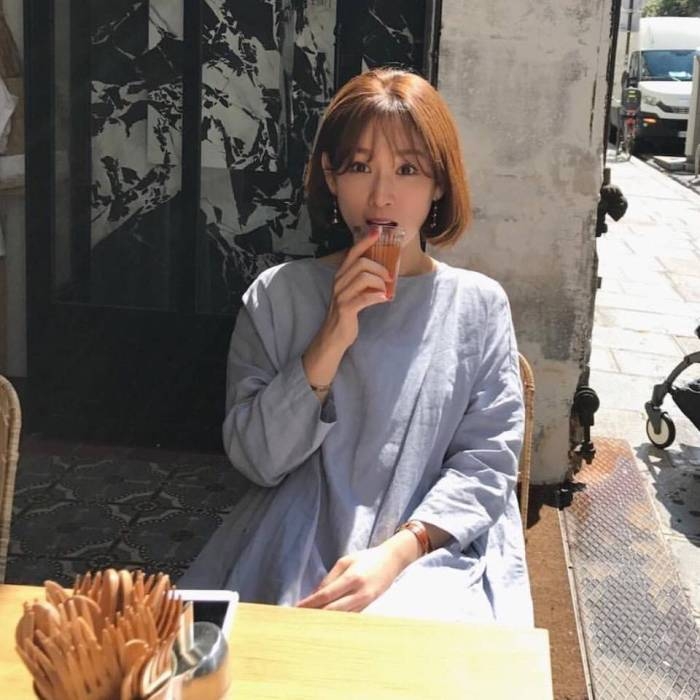 韩式穿搭可爱美女图片