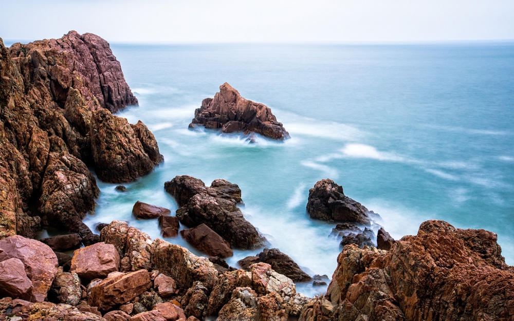 海上的大风浪激情风景图片