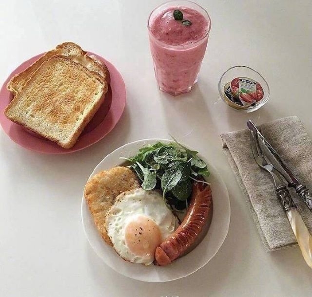 营养又健康的低脂早餐美食图片