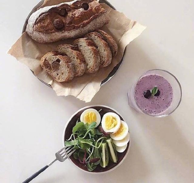 营养又健康的低脂早餐美食图片