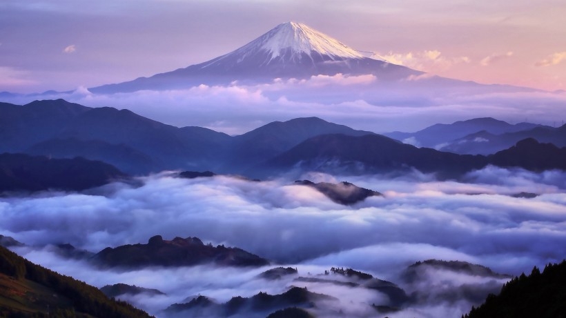 日本富士山自然风景壁纸