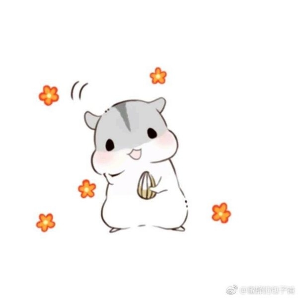 萌萌哒的仓鼠搞笑文字图片
