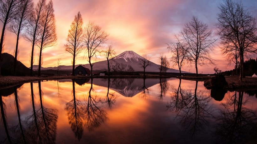 日本富士山自然风景壁纸