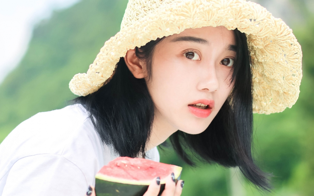 清纯美女夏日小清新高清写真壁纸图片