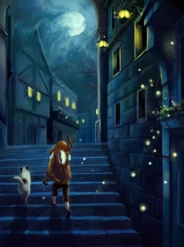 梦幻般的卡通少女头像图片