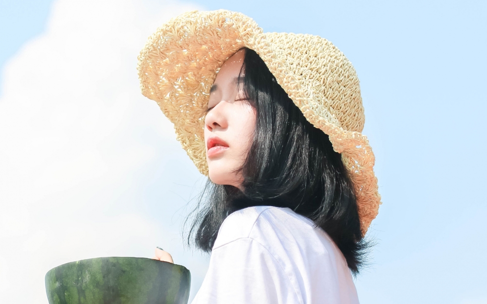 清纯美女夏日小清新高清写真壁纸图片