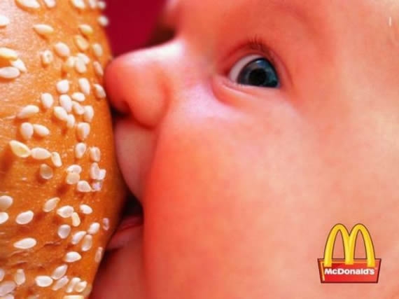 麦当劳的广告爆笑图片