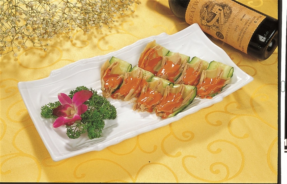 青瓜鸭掌凉菜系列美食素材图片