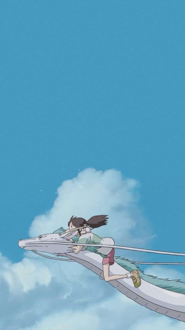宫崎骏千与千寻中的小清新背景图片