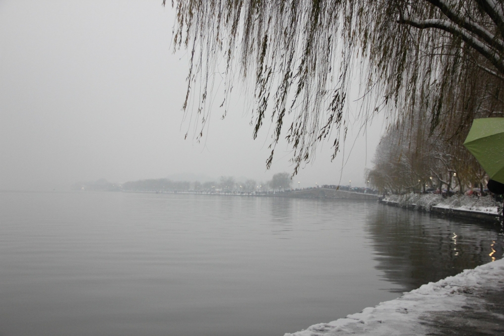 诗词里的杭州西湖断桥残雪唯美风景壁纸图片