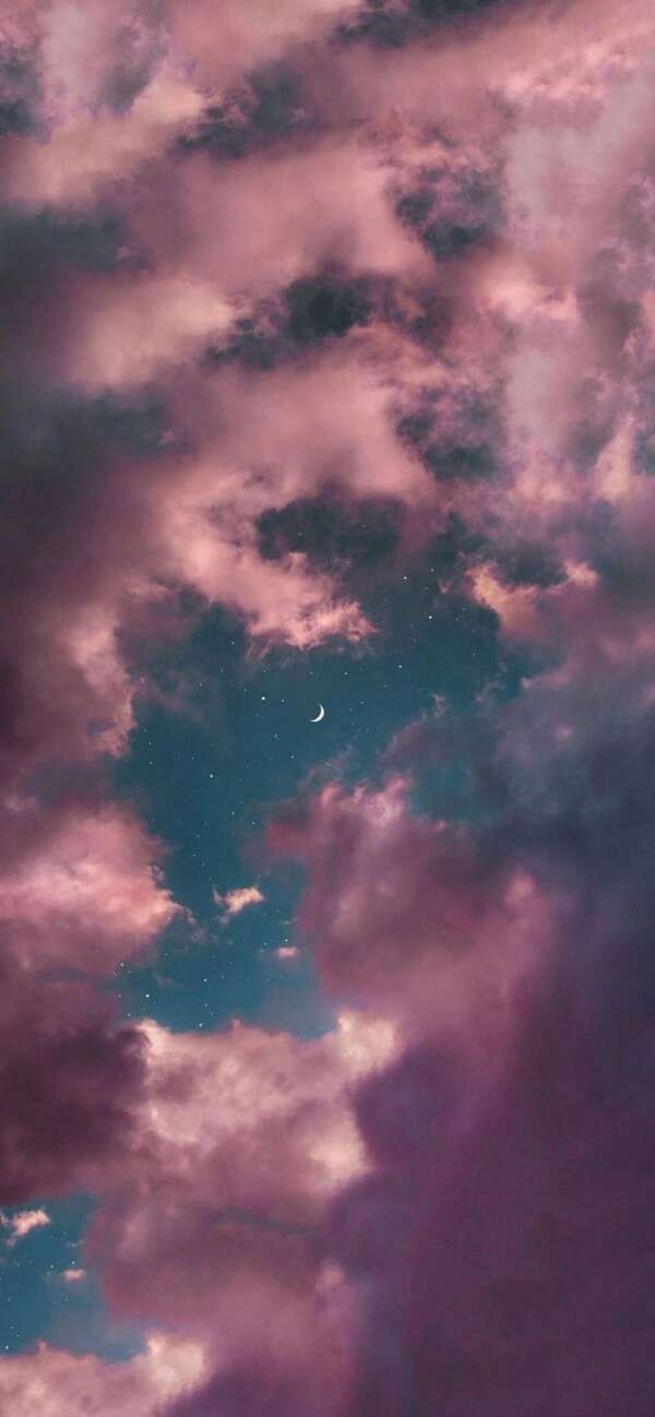 梦幻神秘的紫色星空唯美意境图片