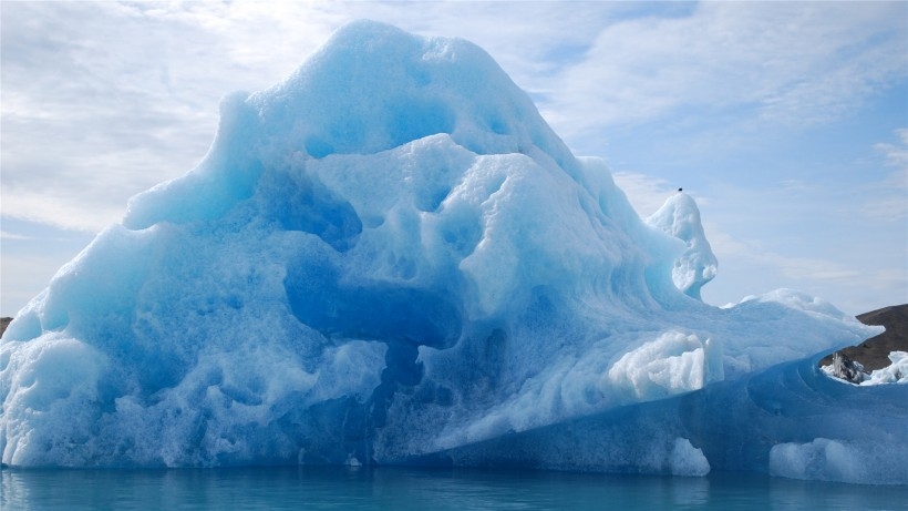寒冷的冰川自然风景桌面壁纸