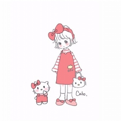 可爱的手绘卡通女生头像