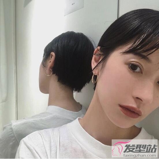 小清新的短发美女发型图片