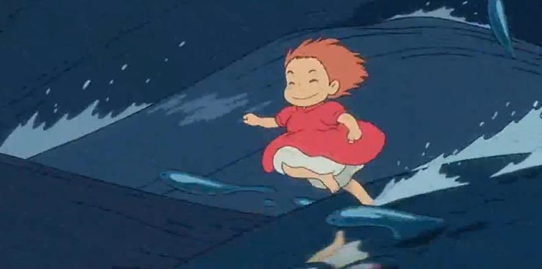 宫崎骏的动漫悬崖上的金鱼姬卡通图片