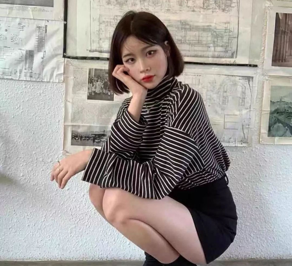 短发脸大的女生适合的发型图片