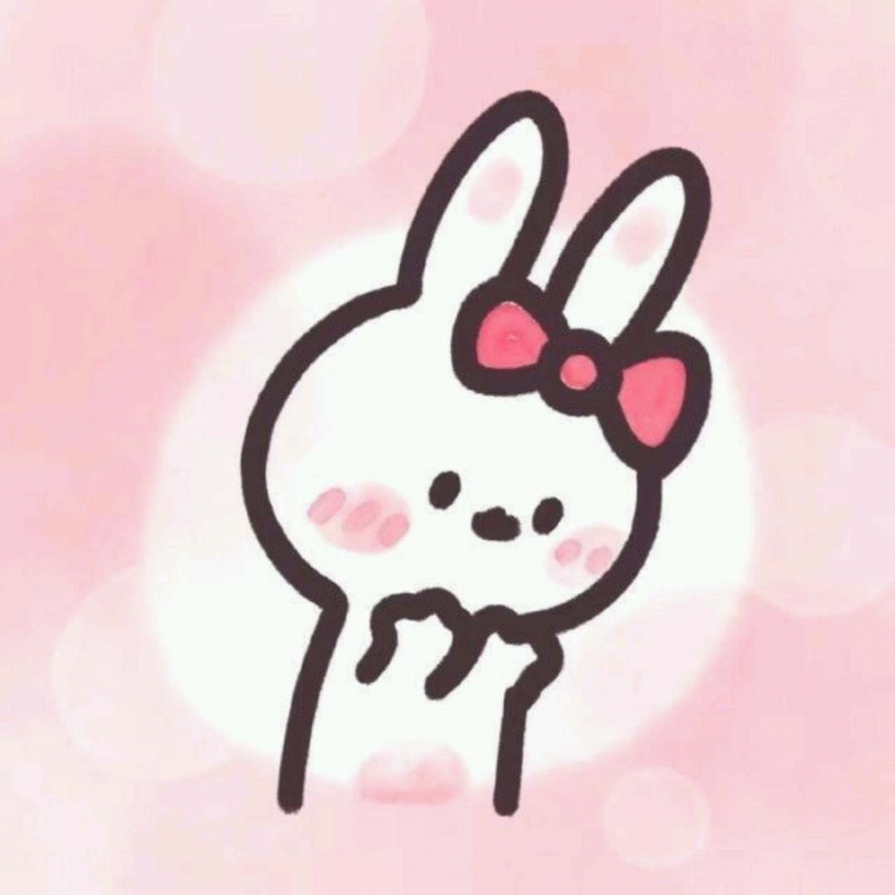 可爱软萌的卡通小兔子简约手绘小孩子简笔画图片