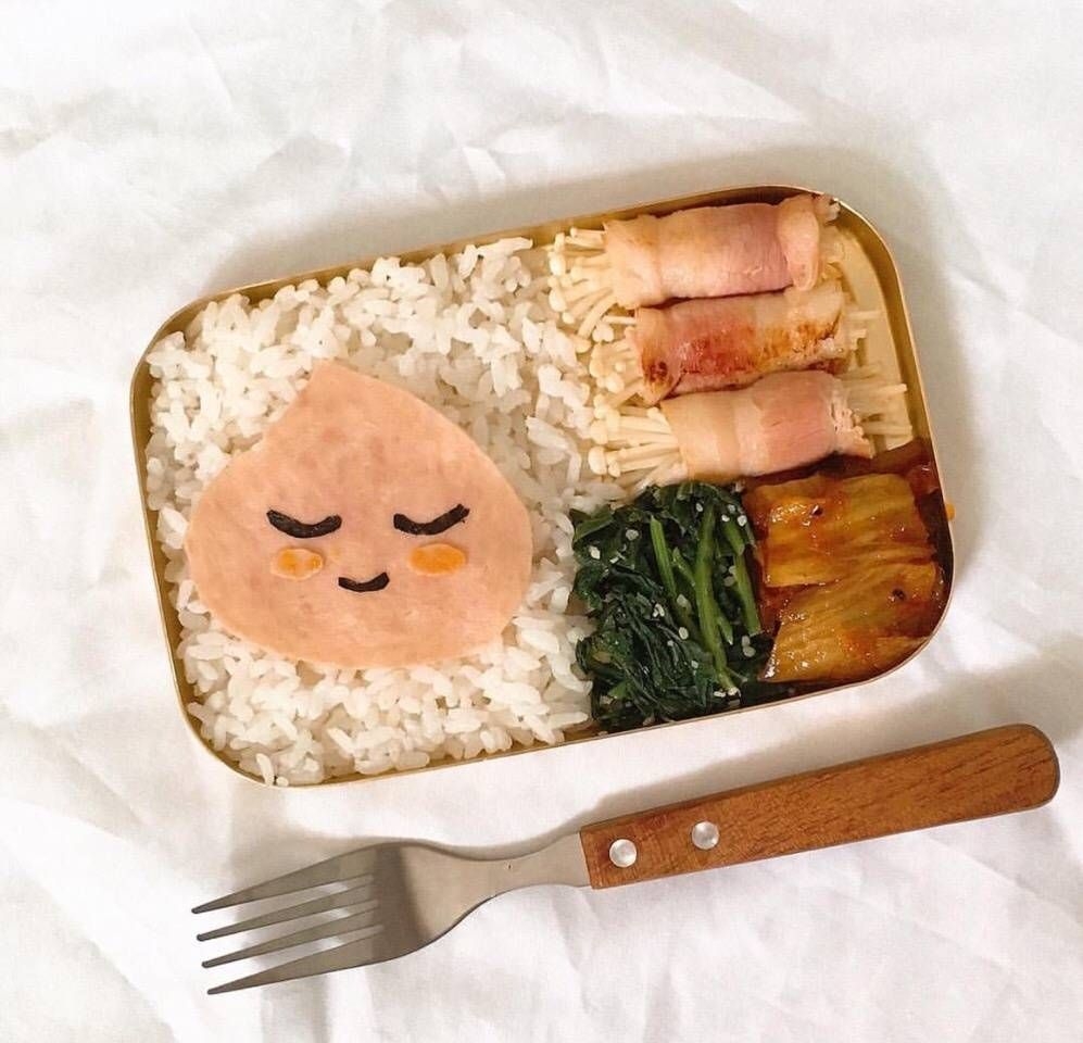 创意满满的便当盒饭美食图片
