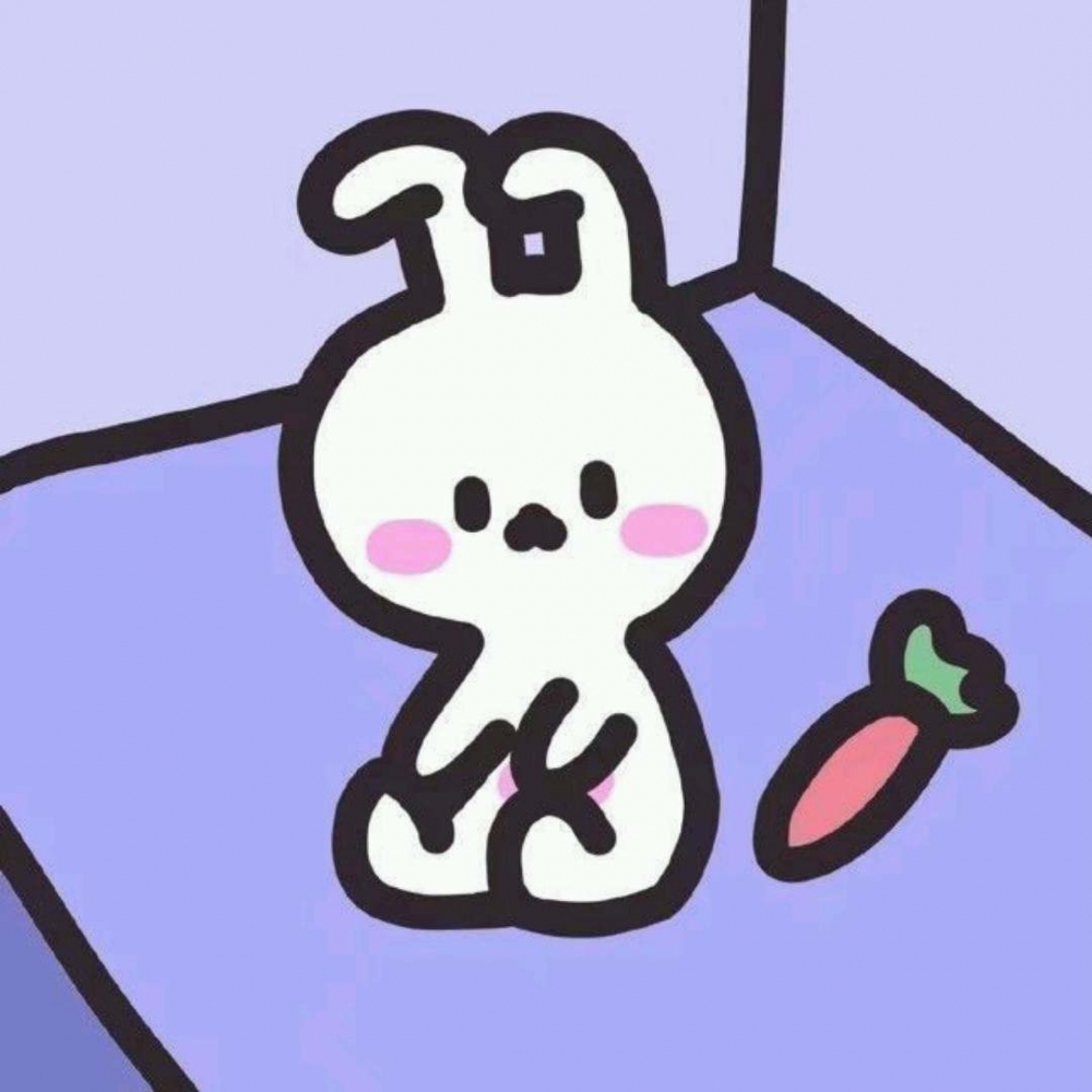 可爱软萌的卡通小兔子简约手绘小孩子简笔画图片