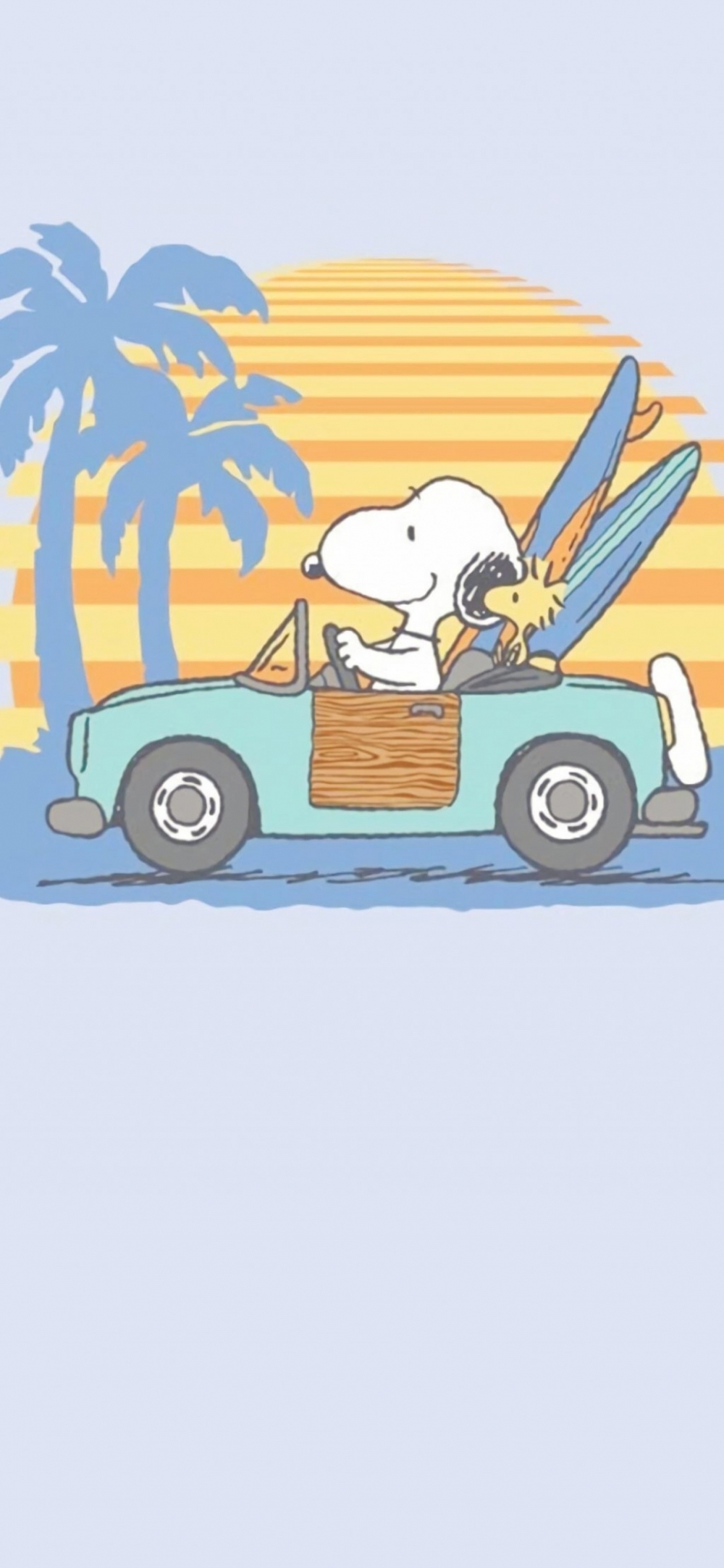 美国卡通动漫人物可爱的史努比狗狗简约手绘全屏壁纸