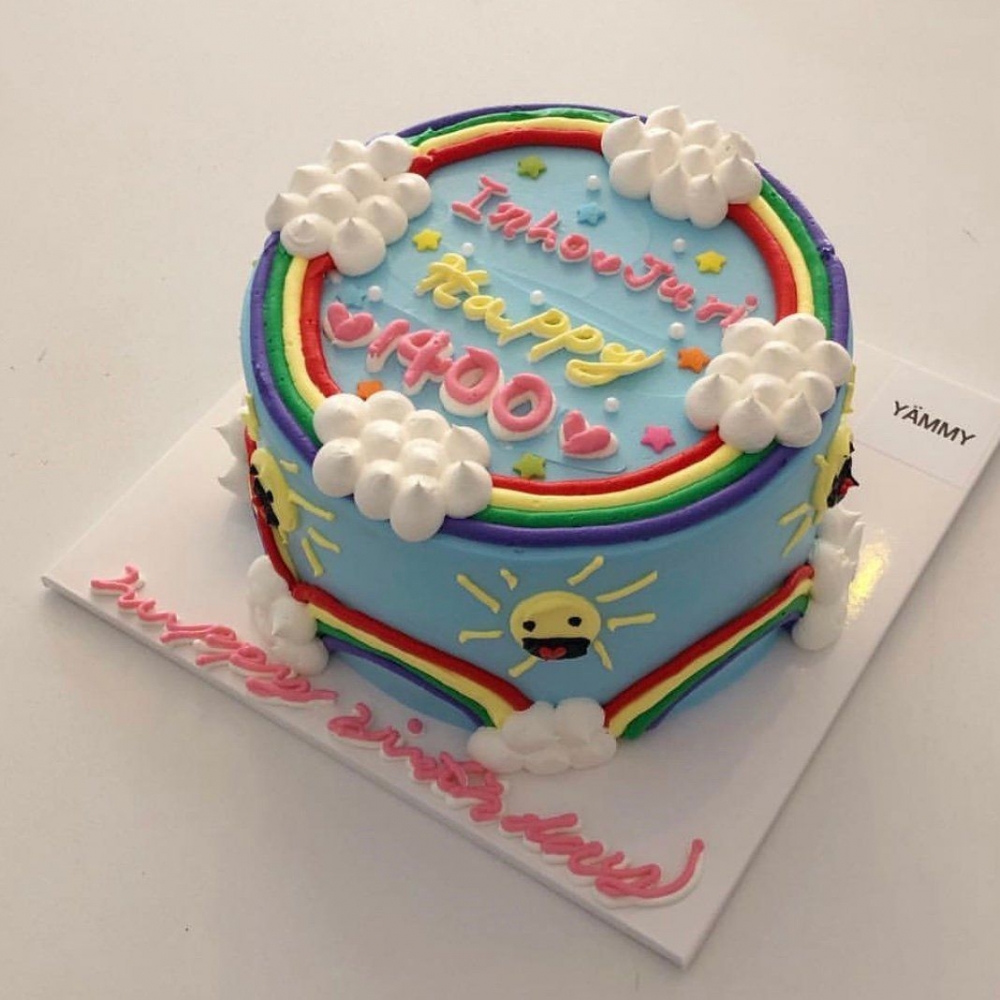 简约小清新ins风创意十足的生日蛋糕甜品美食图片
