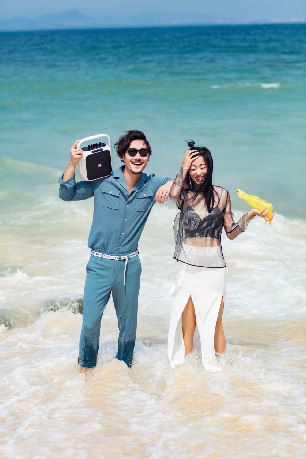 大海边唯美韩系小清新便服婚纱海南三亚蜜月婚纱旅拍摄影写真