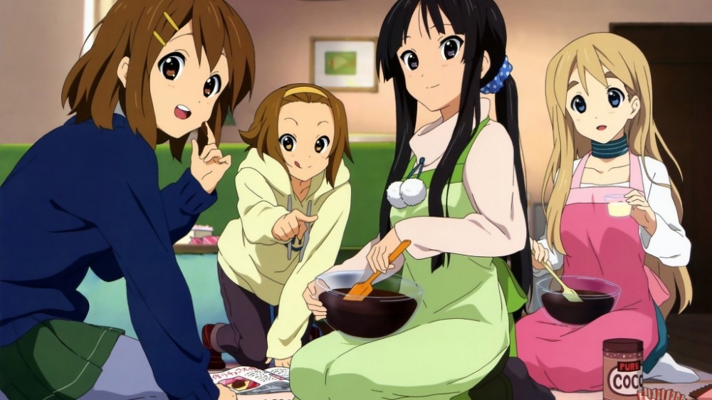 日本卡通动漫轻音少女一群青春可爱美少女高清电脑桌面壁纸