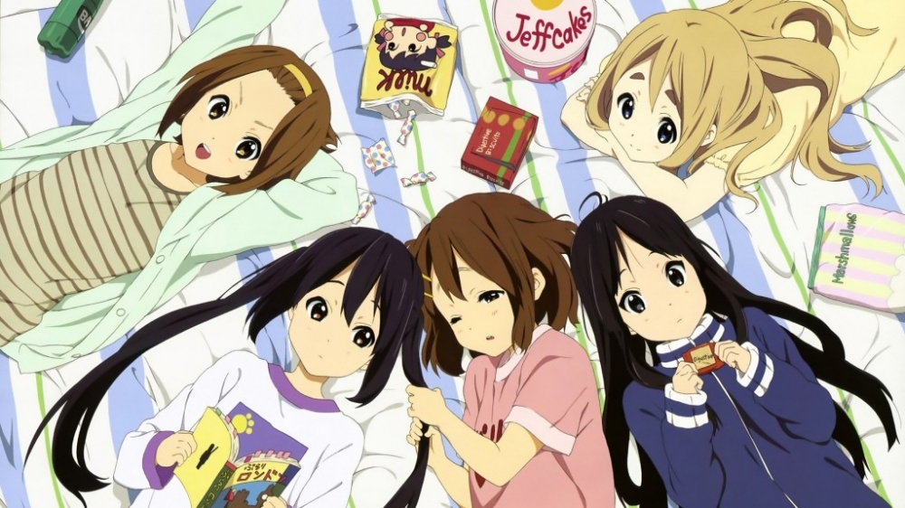 日本卡通动漫轻音少女一群青春可爱美少女高清电脑桌面壁纸