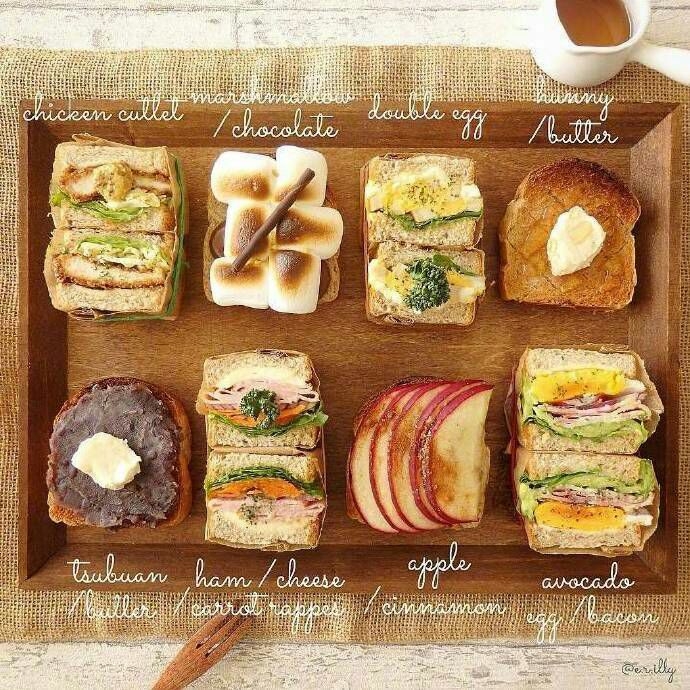 创意个性可爱简约ins风甜品面包爱心早餐美食图片