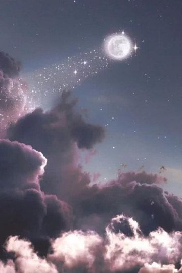 星光伴月光  穿过薄雾般的月光唯美图片